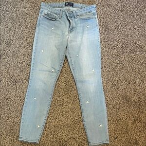 GAP Light Blue Skinny Jeans with Star Accents